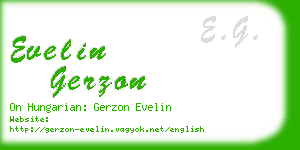 evelin gerzon business card